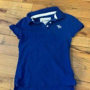 Abercrombie blue polo 5-6 T